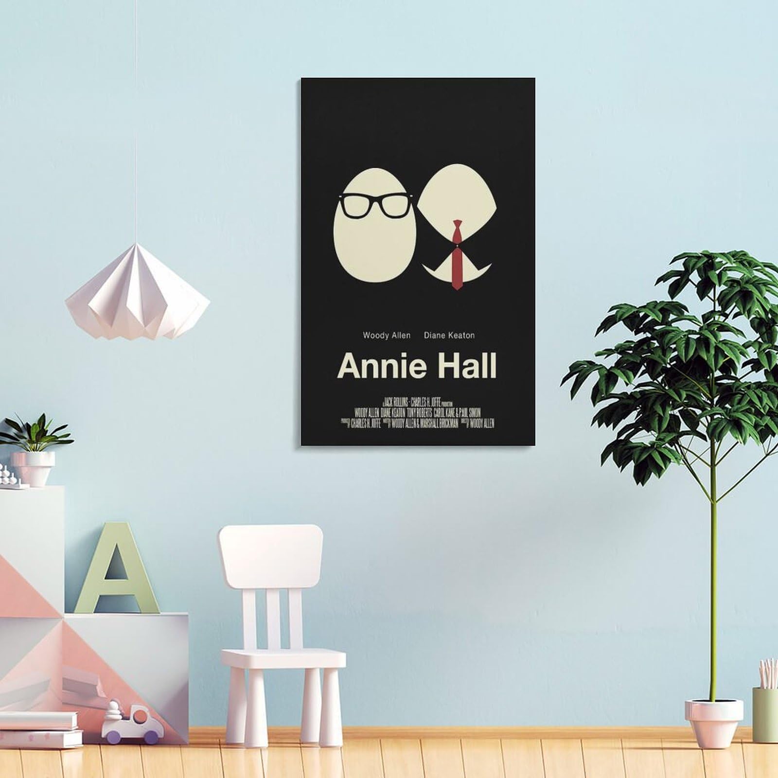 Generi Annie Hall - Poster classico del film (2) su tela, stampa artistica da parete, decorazione moderna per la casa, 60 x 90 cm