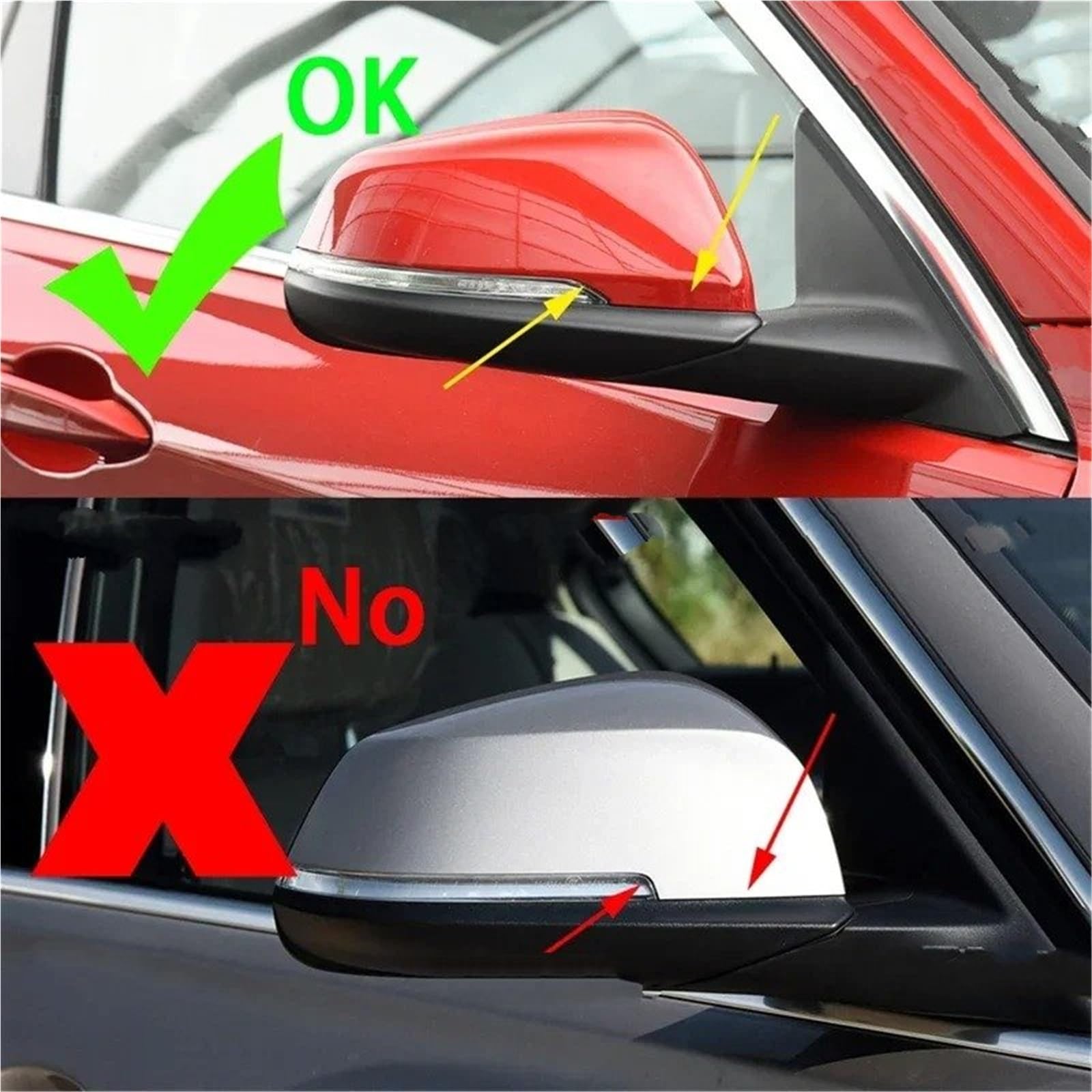 Dynamiques LED Clignotant pour BMW X1 F48 F49 X2 F39 F40 F45 F46 2X LED rétroviseur latéral Clignotant Dynamique lumière séquentielle LED Clignotant