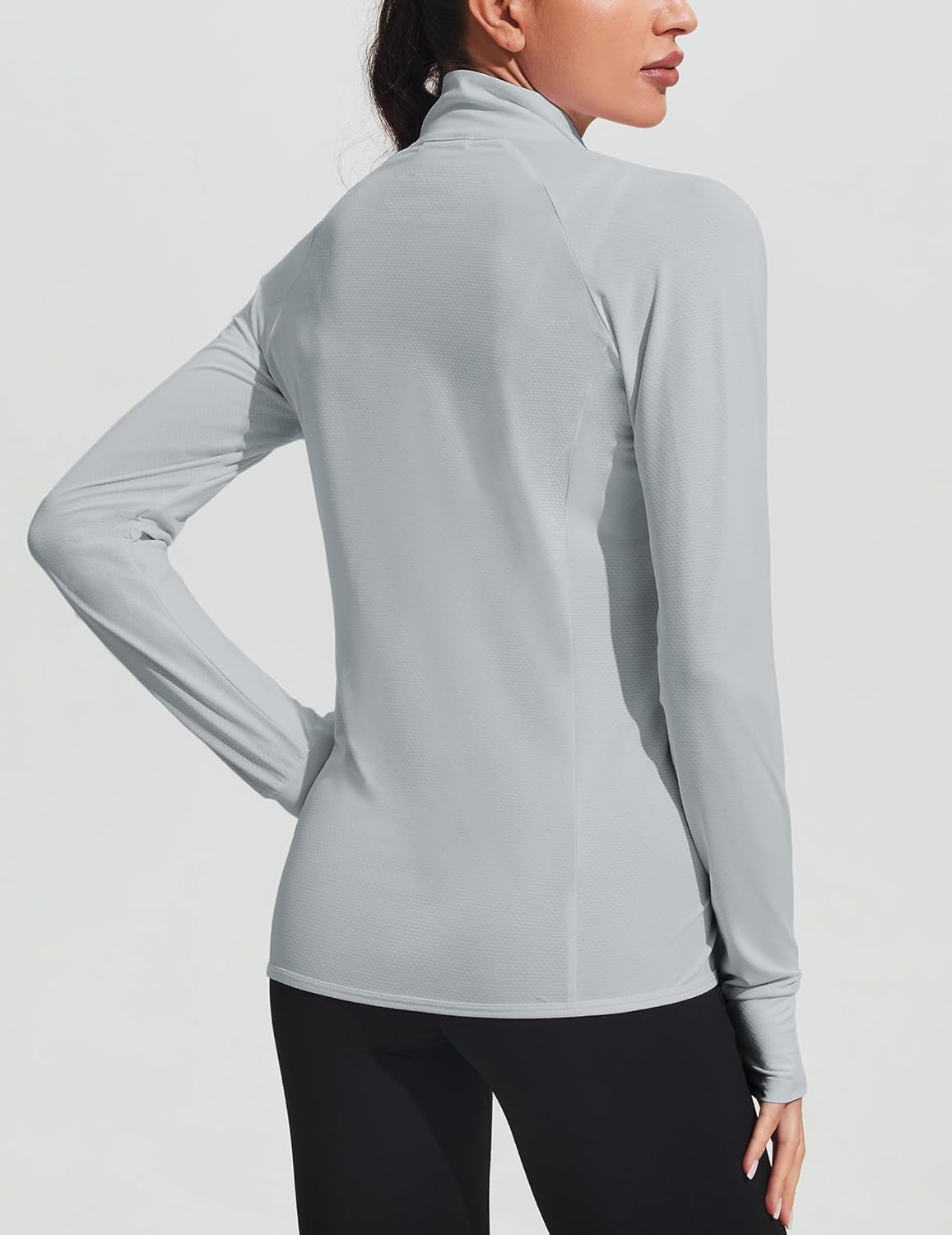 COOrun Women's UPF 50+ Jackets Sun Protection Golf Athletic Jackets Lightweight Full Zip Long Sleeve Shirts with Pockets - Image 6