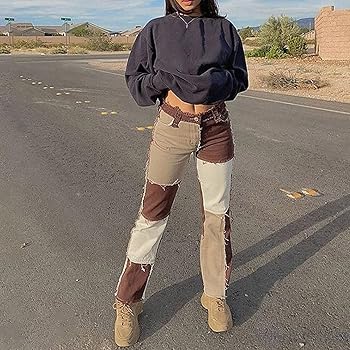 Patchwork hose braun Clearance