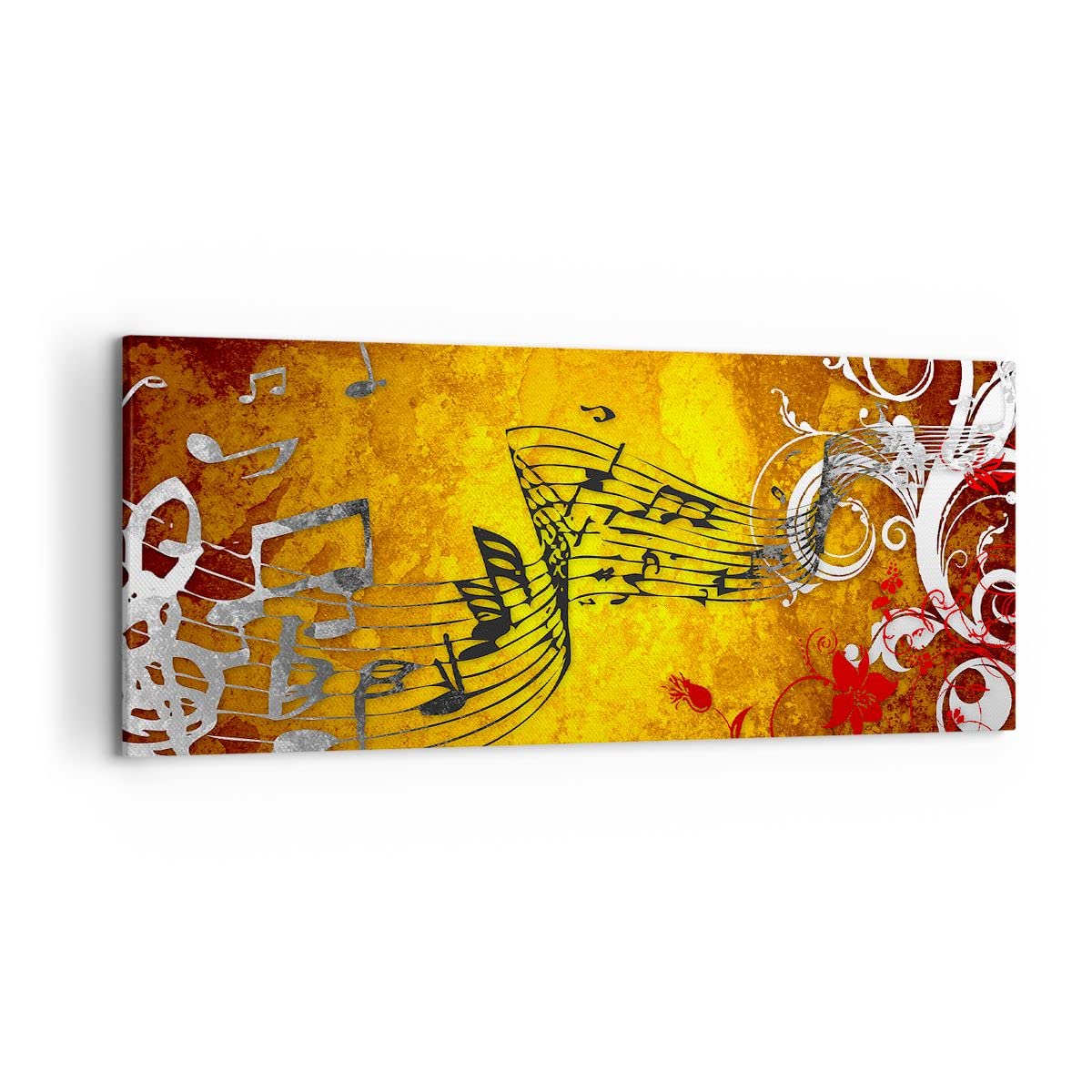 ARTTOR Bilder auf Leinwand 120x50cm Wandbild Musik - 1964 | Konzert Spiel Panorama Groß Wanddekoration Wohnzimmer Schlafzimmer Küche Wanddeko Wand Kunstdruck Wandkunst Wall Decor ARTTOR