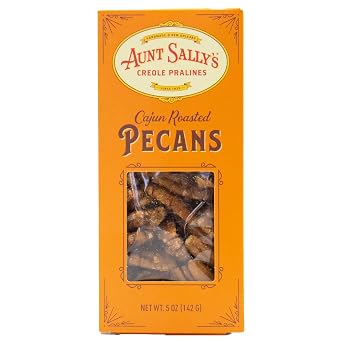 Aunt Sallys Pralines- Cajun Roasted Pecans- 5 oz box