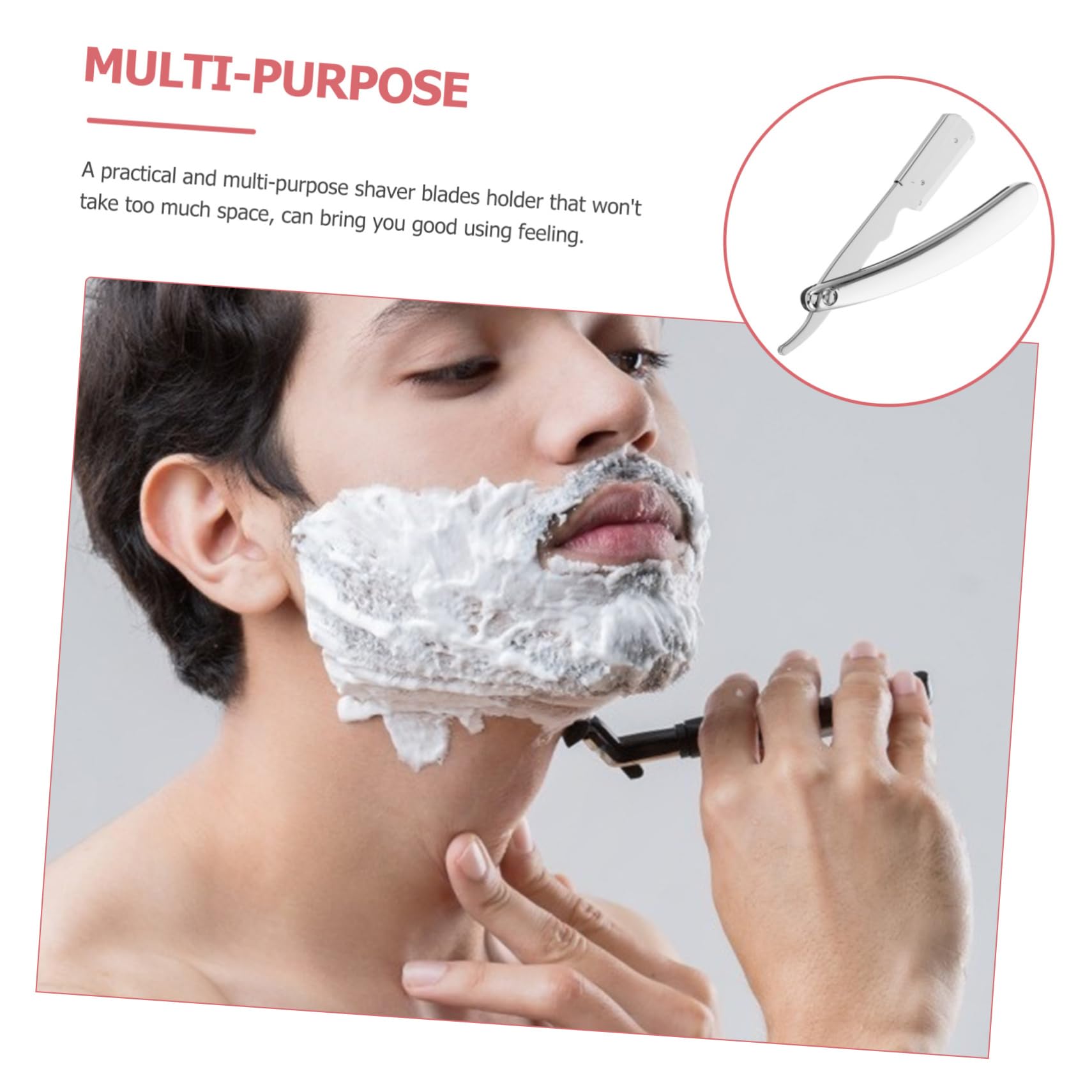 Didiseaon Metal Shaver Holder Beard Trimmer Men's Accessory Barbershop Blade Storage