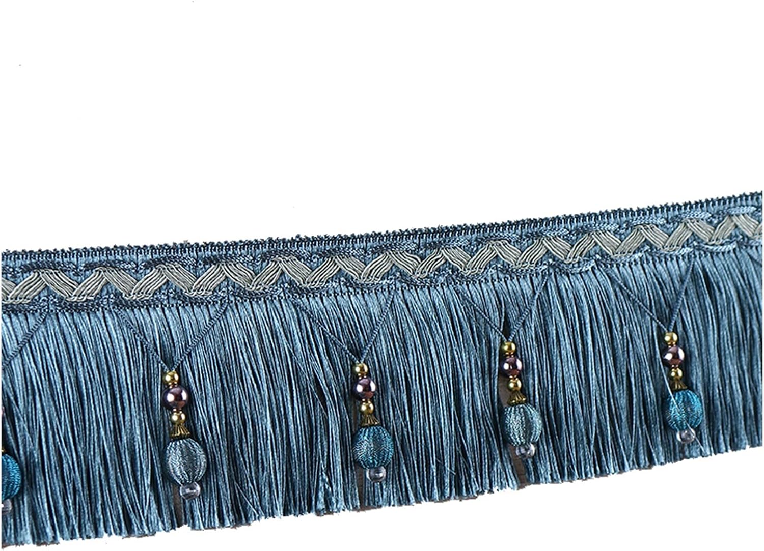 1 Meter Curtain Tassel Ribbon 10cm Width Cotton Tassel Fringe Trimming Sewing Bed Clothes Curtain DIY Accessories (Color: 09, Size: 1M) (10 1M)