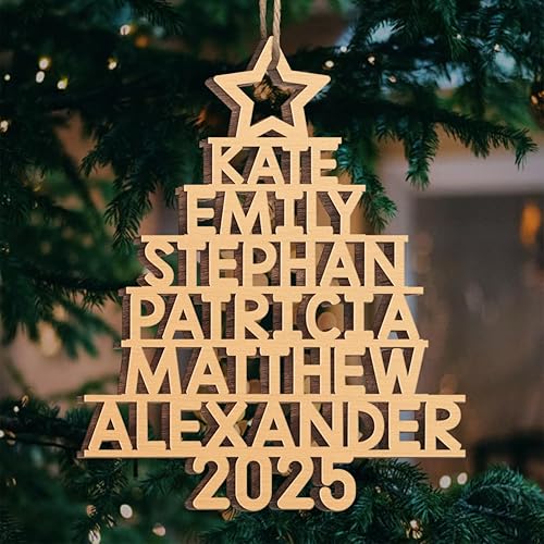 Miniatura 6 de Pawfect House Adornos de Navidad familiares personalizados 2023, decoraciones de Navidad, adornos de madera, Navidad, regalos de Acción de Gracias