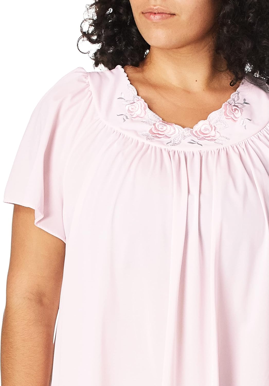 Shadowline Women's Petals 40 Inch Short Flutter Sleeve Waltz Gown - Image 2