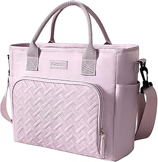 Lunch Bag Insulated Leakproof with Adjustable Shoulder Strap, Lunch Bag Women Lightweight for Work Travel Beach Picnic, Large, Purple