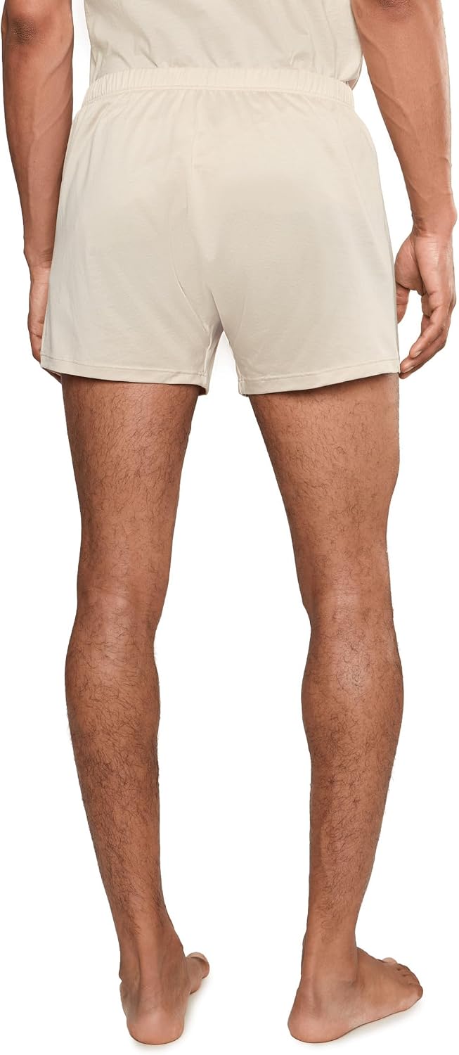 HANRO mens Cotton Sporty Knit BoxerBoxer Shorts