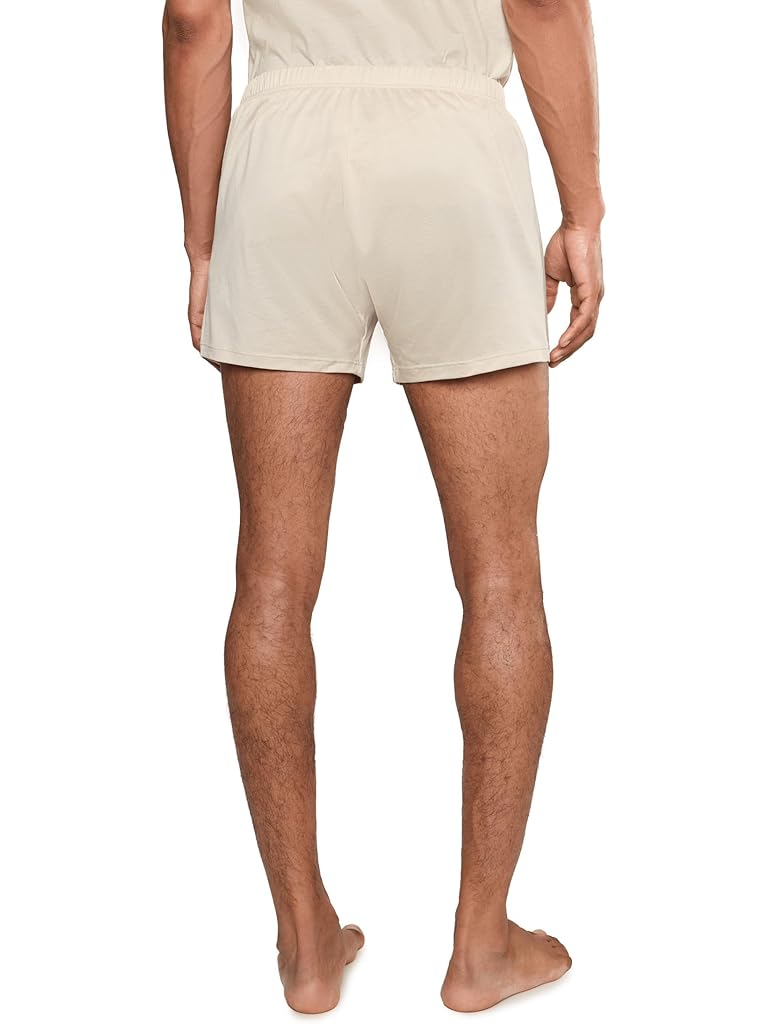 Beige Hanro Cotton Sporty Knit Boxer