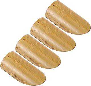 GANAZONO 4-Pack 3.5 Inch Bamboo Wind Chime Pieces - DIY Hanging Pendants for Garden Patio Windchimes & Crafts