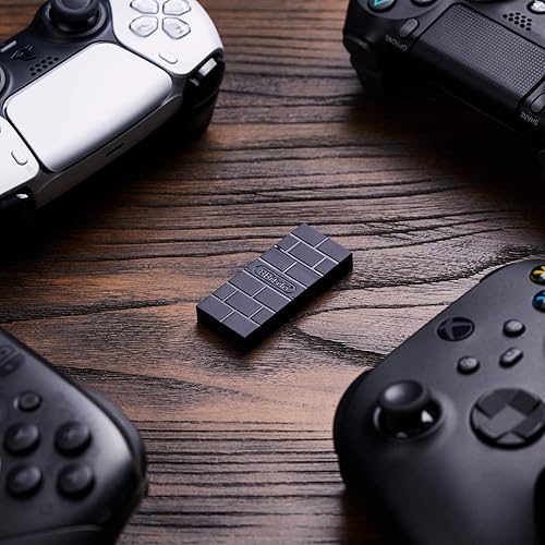 Vista 4 de Adaptador de controlador inalámbrico USB 8BitDo 2 dongle convertidor para SwitchSwitch OLED Steam Deck Windows MacOS Raspberry Pi PS5PS4PS3 Xbox