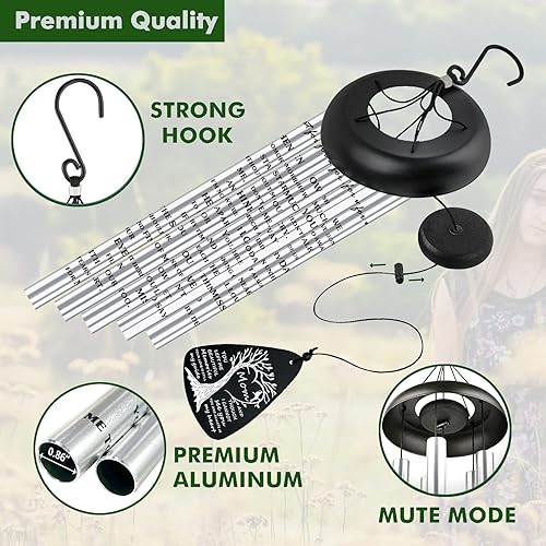 Miniatura 5 de Regalos de duelo y condolencia conmemorativos por la pérdida de mamá, campanillas de viento conmemorativas de condolencia por la pérdida de madre,