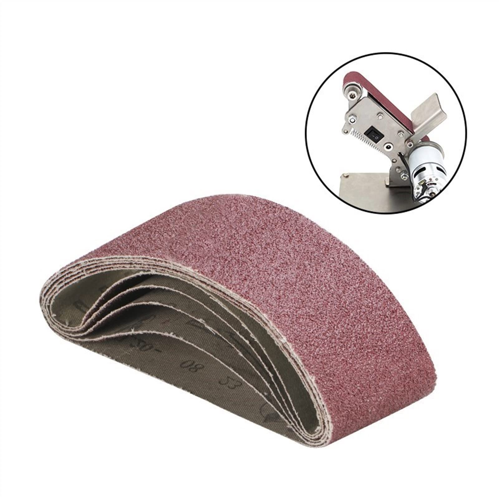 Rotolo di carta vetrata, carta vetrata fine, Nastri abrasivi 5 pezzi 60x400mm Grana 40/60/80/120 Accessorio for levigatrice smerigliatrice lucidatrice Accessorio for utensili elettrici for smerigliatu