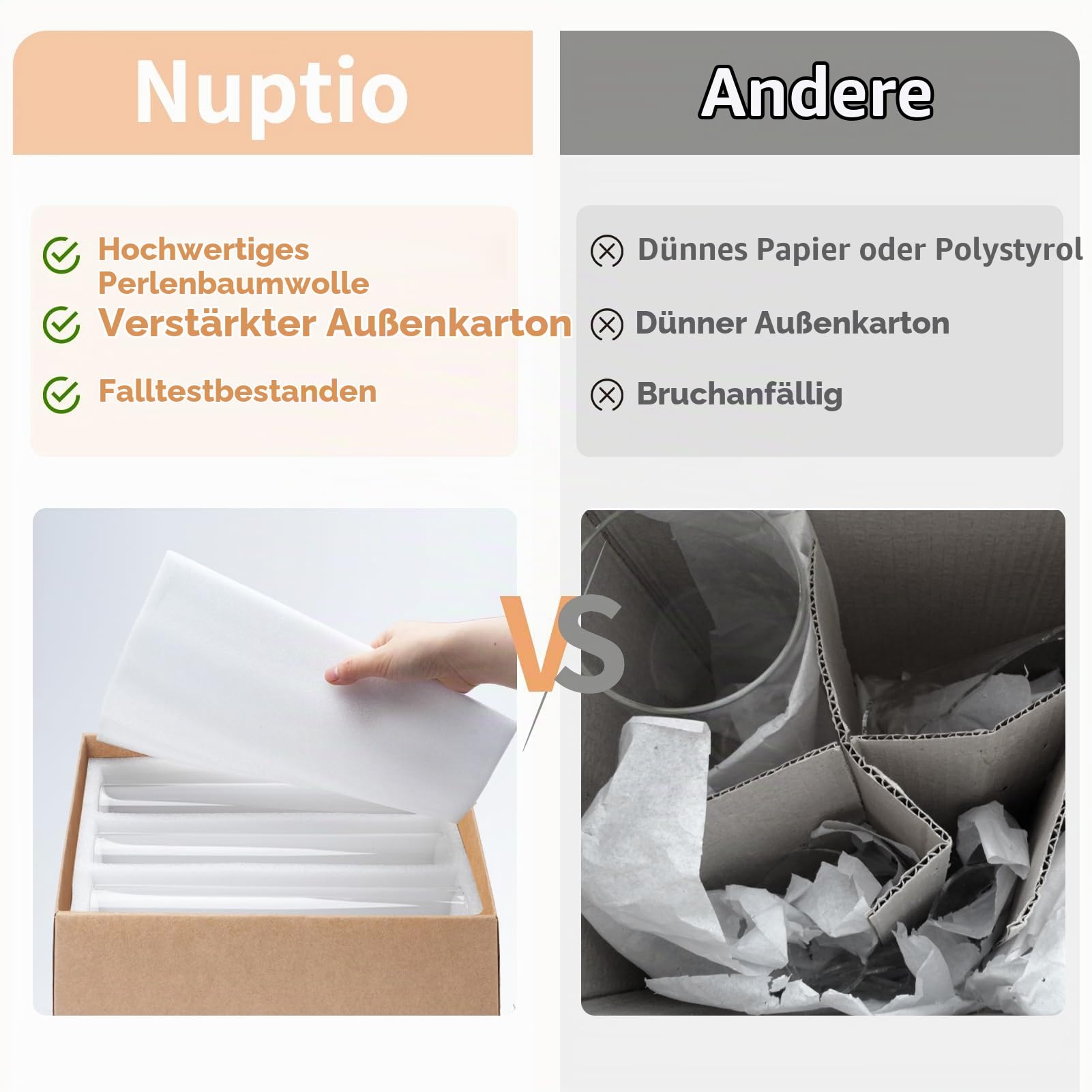 NUPTIO Glaszylinder Ohne Boden für Kerzen - 6er Glas Windlicht Set | 30cm Hoch für Kerzenständer Stabkerzen Stabkerzenhalter Kerzenhalter Zylinder Hochzeit Tischdeko Esstisch
