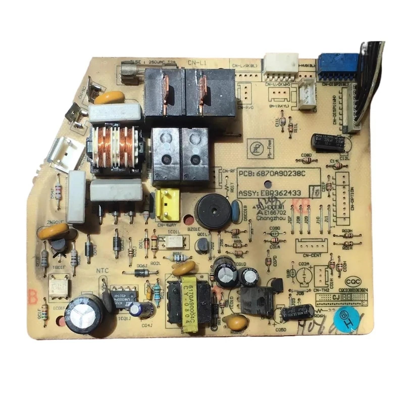 Air Conditioner Control Board ， Compatible For LG ， 6870A90238C EBR362433 Circuit PCB Conditioning Parts