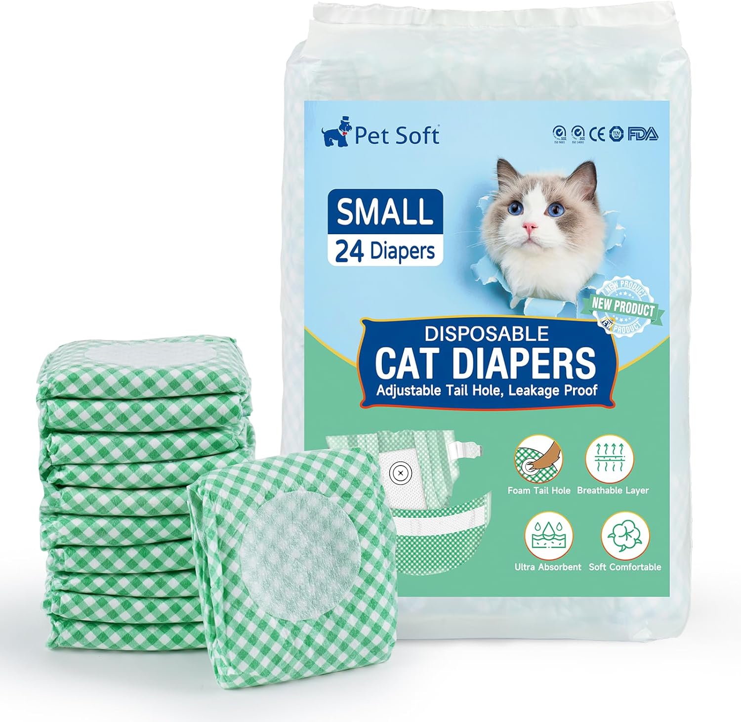 Pet Soft Disposable Cat Diapers Diapers for Female