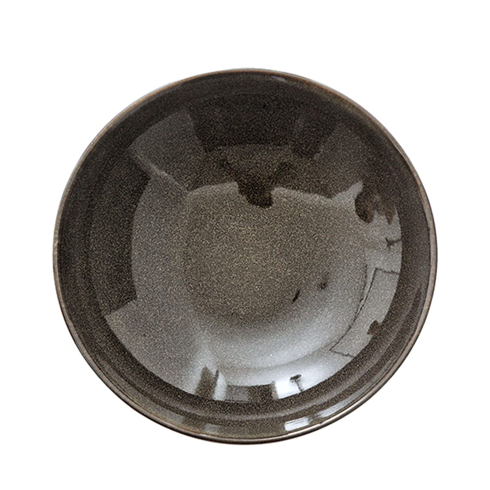 Cuenco De Ensaladera De Cerámica Grande, Cuenco De Ensaladera De Pasta Apilable De 35 Oz Colorido, Plato De Ensalada para Servir-gris-23cm