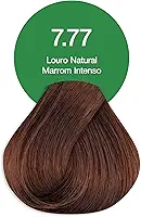 7.77 Louro Natural Marrom Intenso Coloracao Creme Permanente Vegana Acquaflora 60g