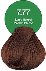 Acquaflora 7.77 Louro Natural Marrom Intenso Coloracao Creme Permanente Vegana 60g