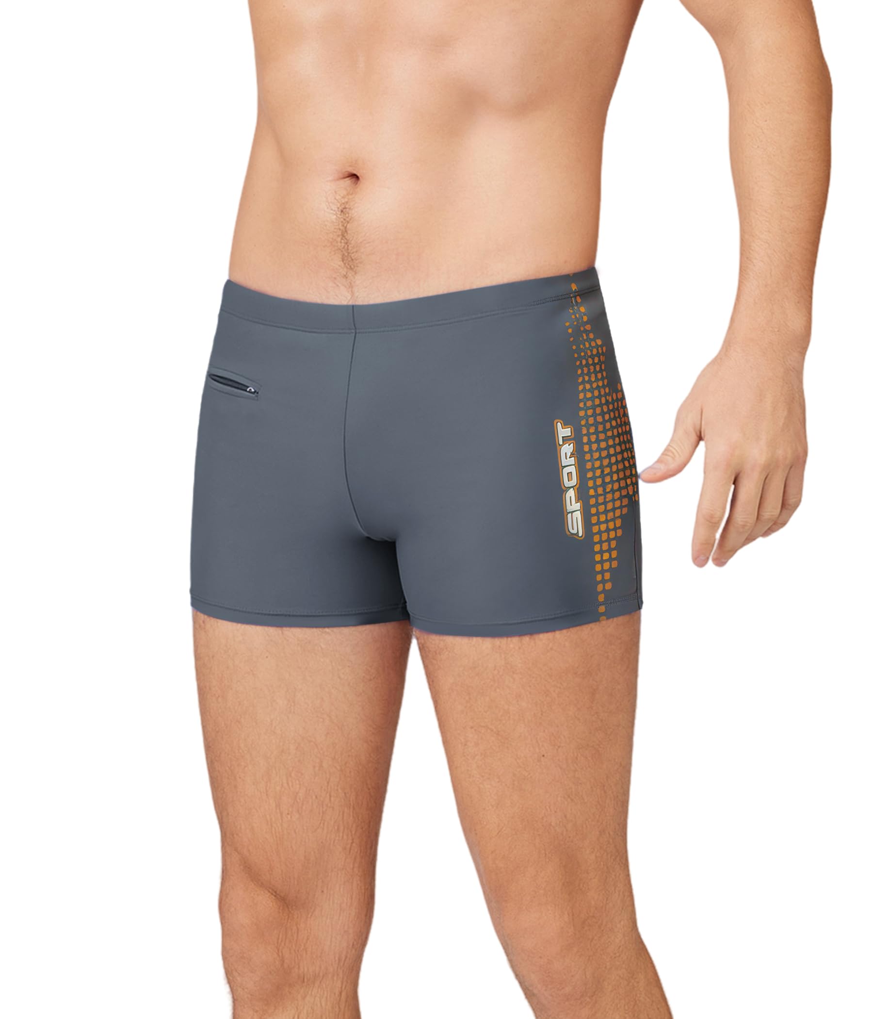 Men's Swimming Shorts Sports Swimwear Quick Drying Men's Swimwear Trunks Swimming Trunks Pants-image-27