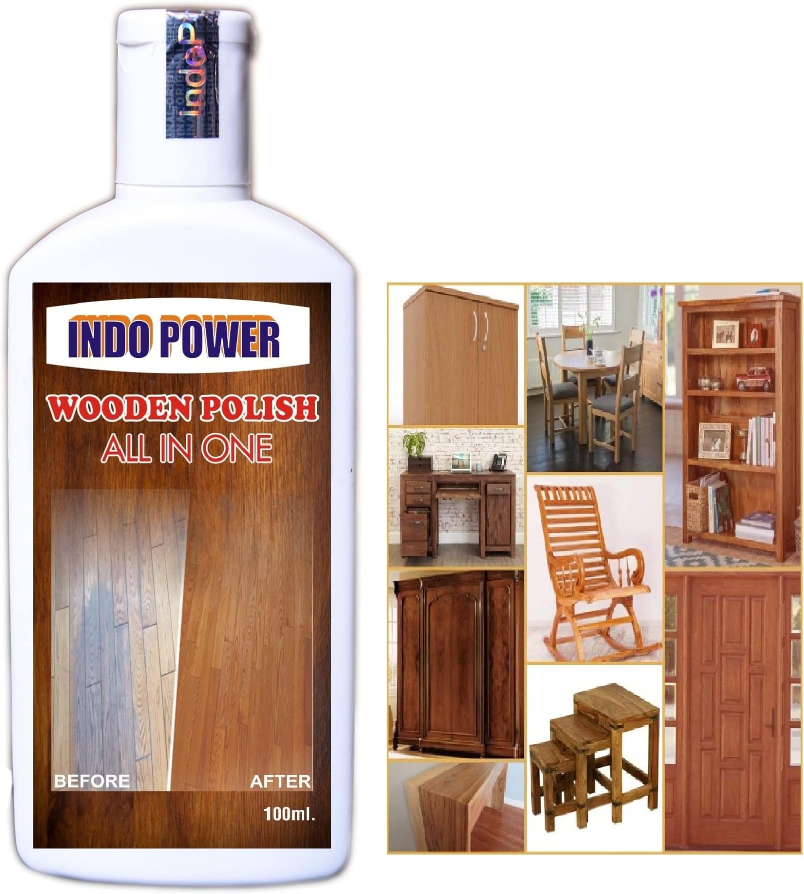 DD13-Superior Liquid Wooden Wax Polish 100ml (Removes Stains and Restores Shine)