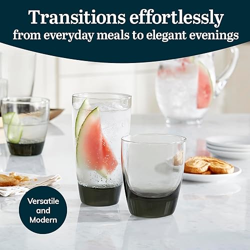 Vista 116 de Libbey Lisbon - Juego de vasos y vasos de 16 piezas Ascent