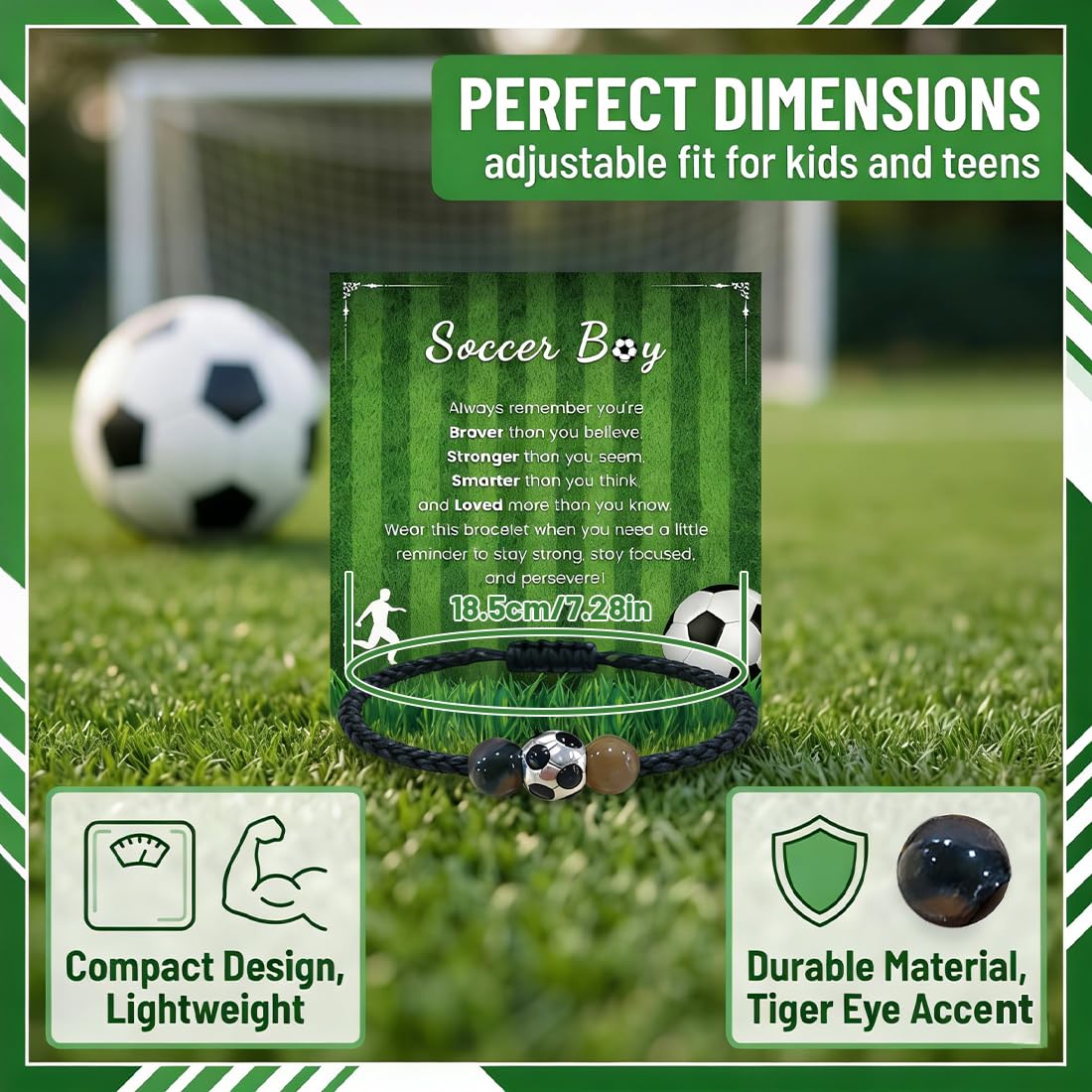 Futbol Pulsera de Regalos Regalos Futbol Niños Regalos de Futbol para Niños Cumpleaños 8-12 Años Pulsera De Fútbol Regalos Chico Originales Jovenes Regalos Unisex