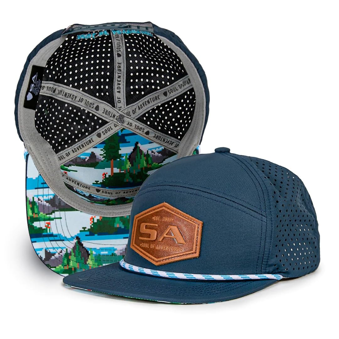 S A New Company Flatbill Performance Snapback Hat | Water-Resistant Baseball Cap for Men & Women
