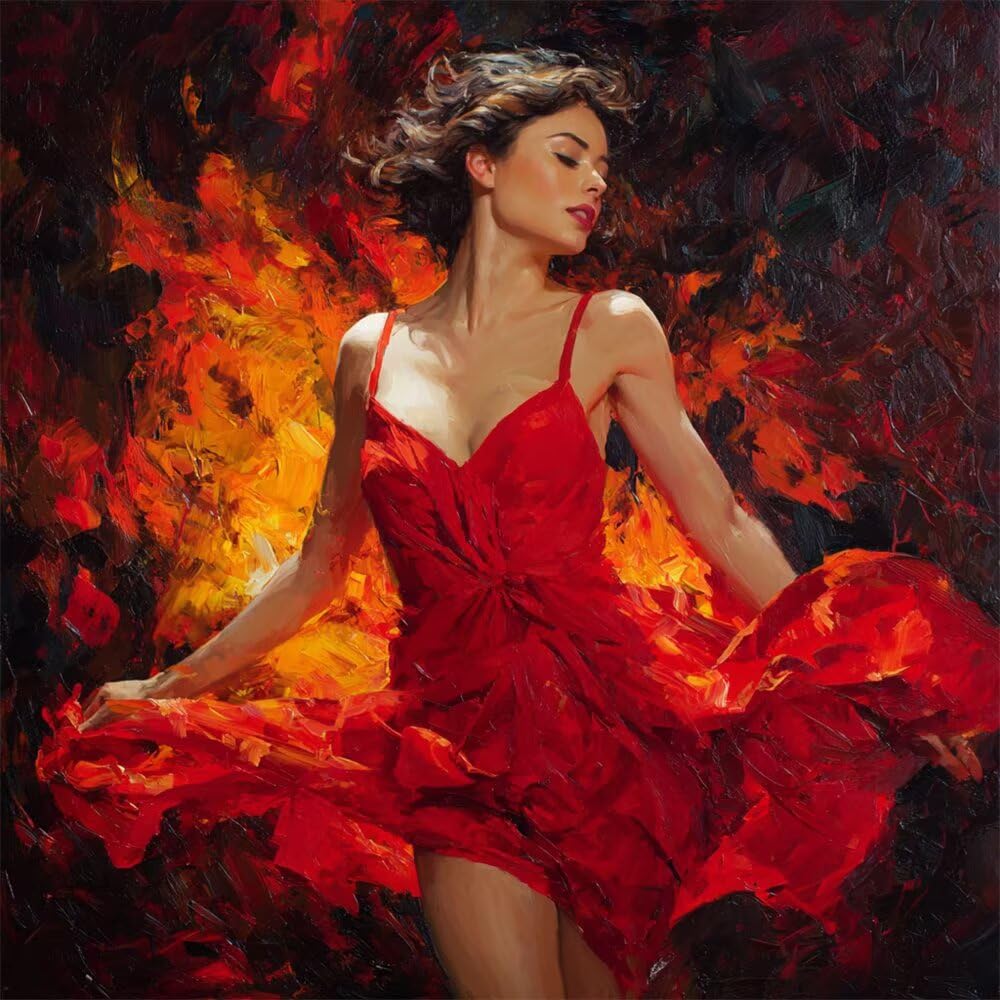 Diamond Painting Eckige Steine Sexy Frau Diamond Painting Bilder -L59