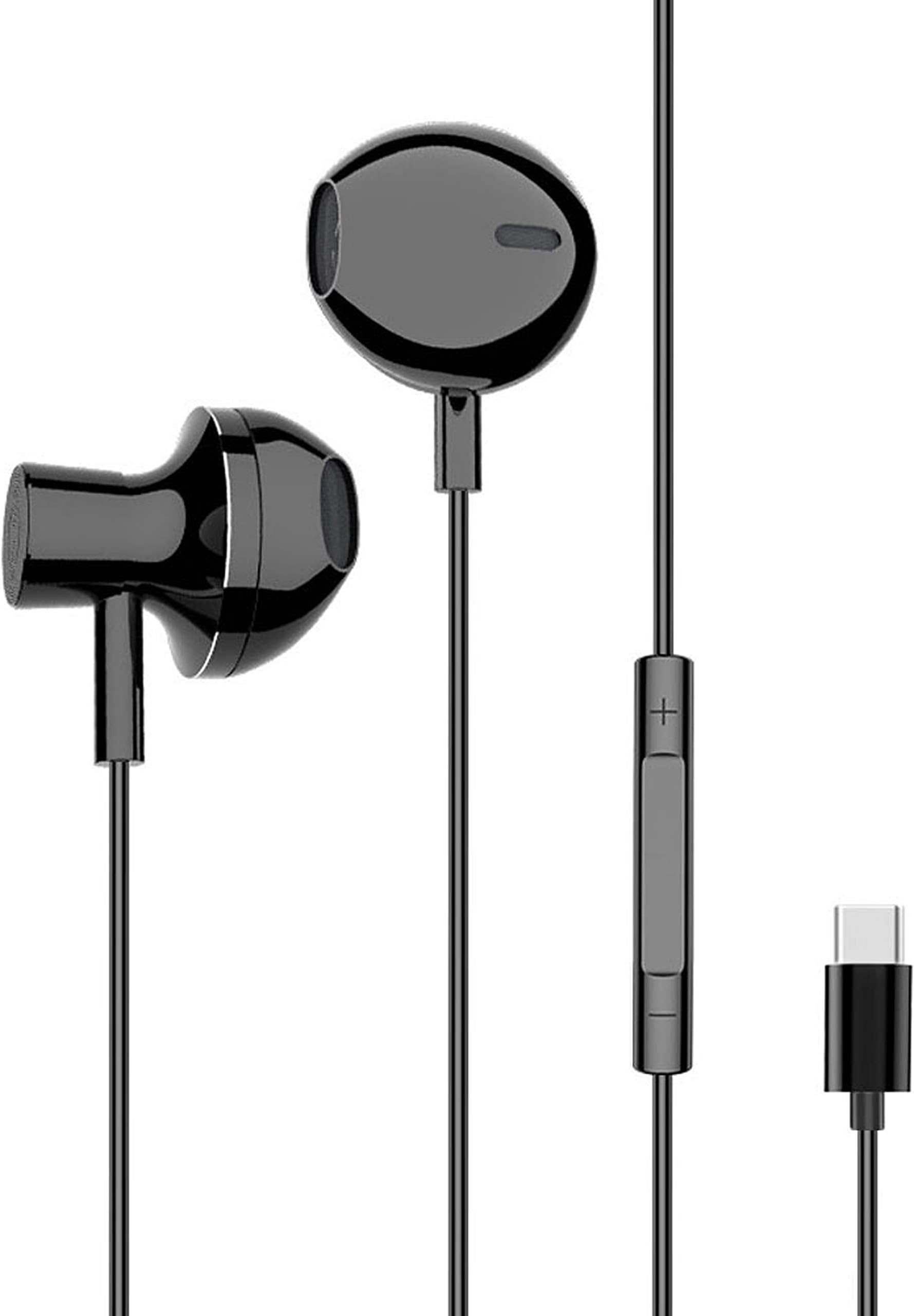 KUPOISHE USB C Digital Earphones. Type C HiFi Stereo Headphones, Gym Sports Earbuds Headsets for Google Pixel 2 3 XL Samsung Essential Moto Huawei OnePlus HTC MI etc.