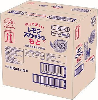 Amazon.co.jp: 伊藤園 不二家 レモンスカッシュのもと 希釈 350ml×12本