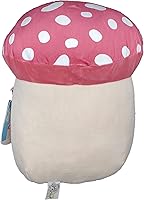 Vista 3 de Squishmallow Kellytoy oficial - Animal de peluche blando (8 pulgadas, Malcolm, el hongo)