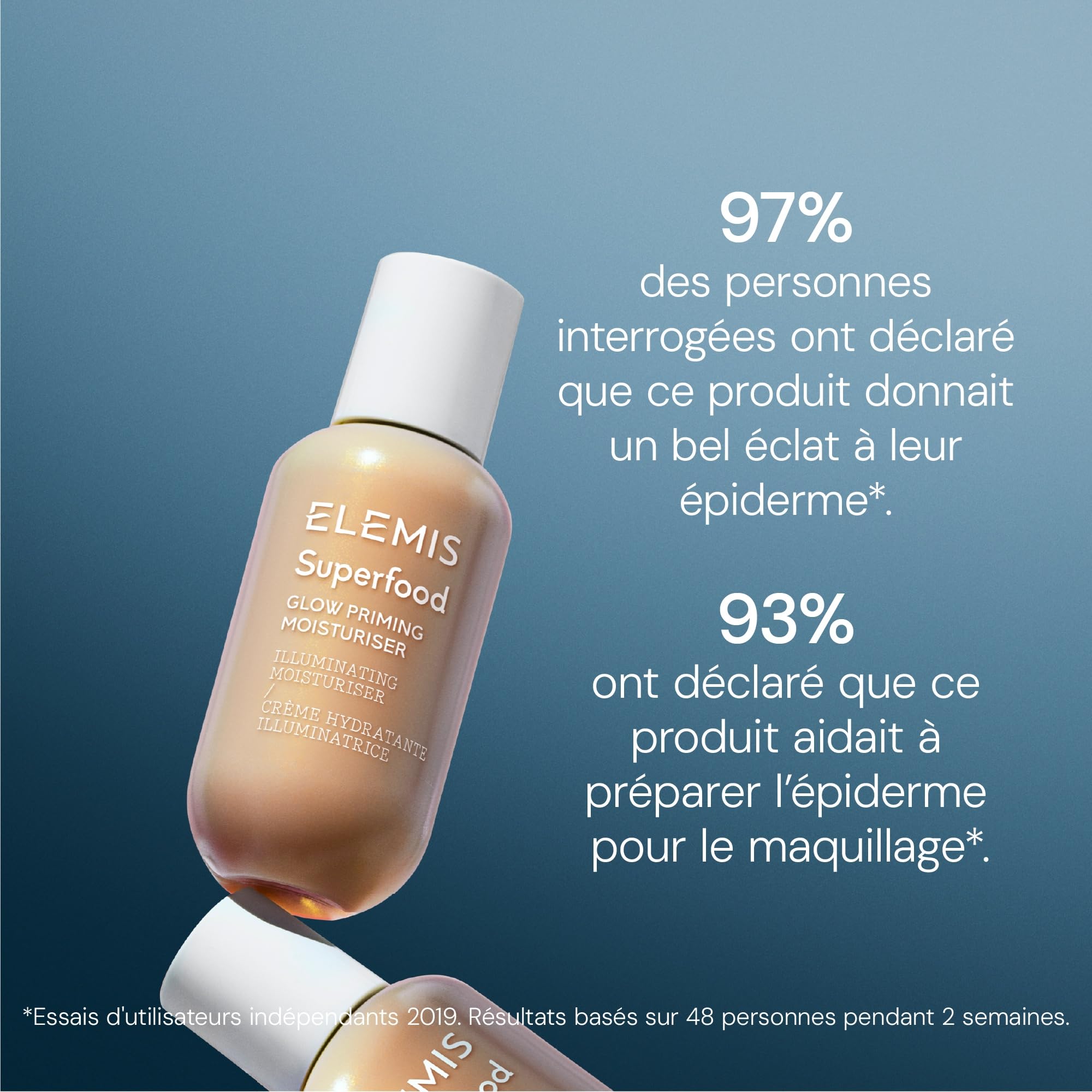 ELEMIS Crème hydratante à base de superaliments, crème légère pour le visage pour une peau lisse et radieuse, infusée de prébiotiques pour amorcer et hydrater, crème hydratante kombucha - 60 ml