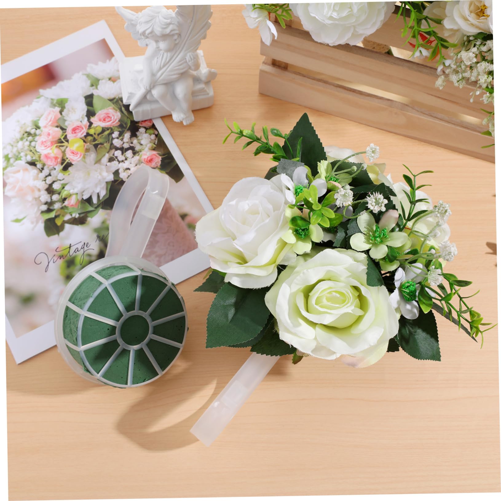 Didiseaon 8piezas Soporte Para Ramos De Flores Barro Para Arreglos Para Bodas y Celebraciones Resistente y Duradero