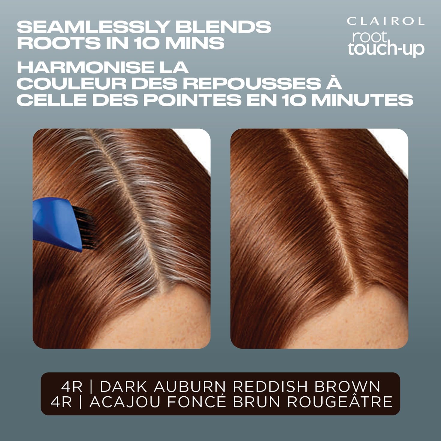 Clairol Root Touch-Up by Nice'n Easy Permanent Hair Dye, 4R Dark Auburn/Reddish Brown Hair Color, Pack of 1