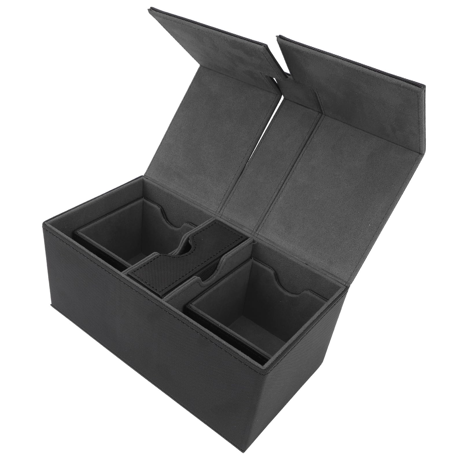 Porta Carte da Gioco a 3 Cassetti con Chiusura Magnetica, Scatola Porta Carte da Gioco in Pelle PU di Grande capacità, PUò Contenere Oltre 200, Organizer per Collezionabili per la (#1)