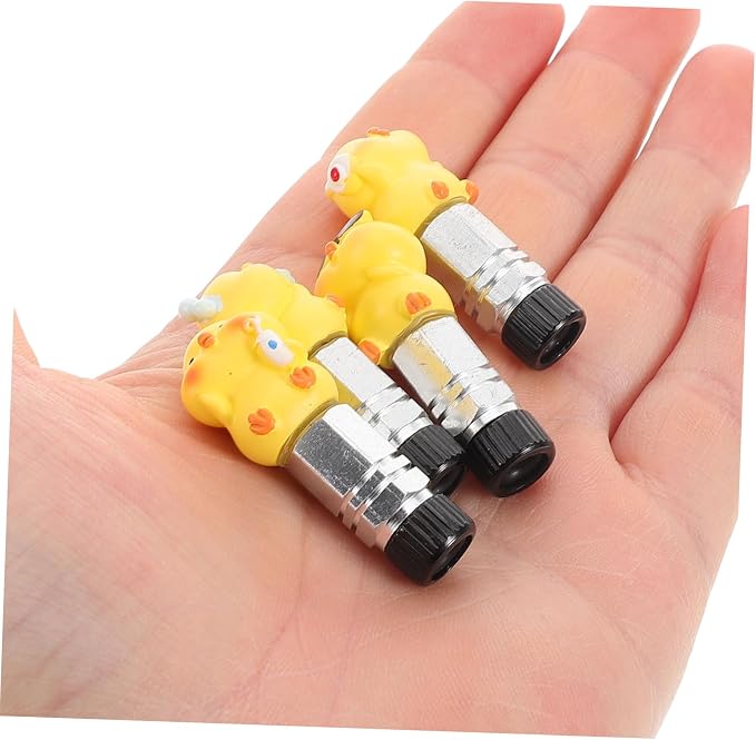 Tapas decorativas para válvula de bicicleta estilo pollito SUPVOX miniatura 3