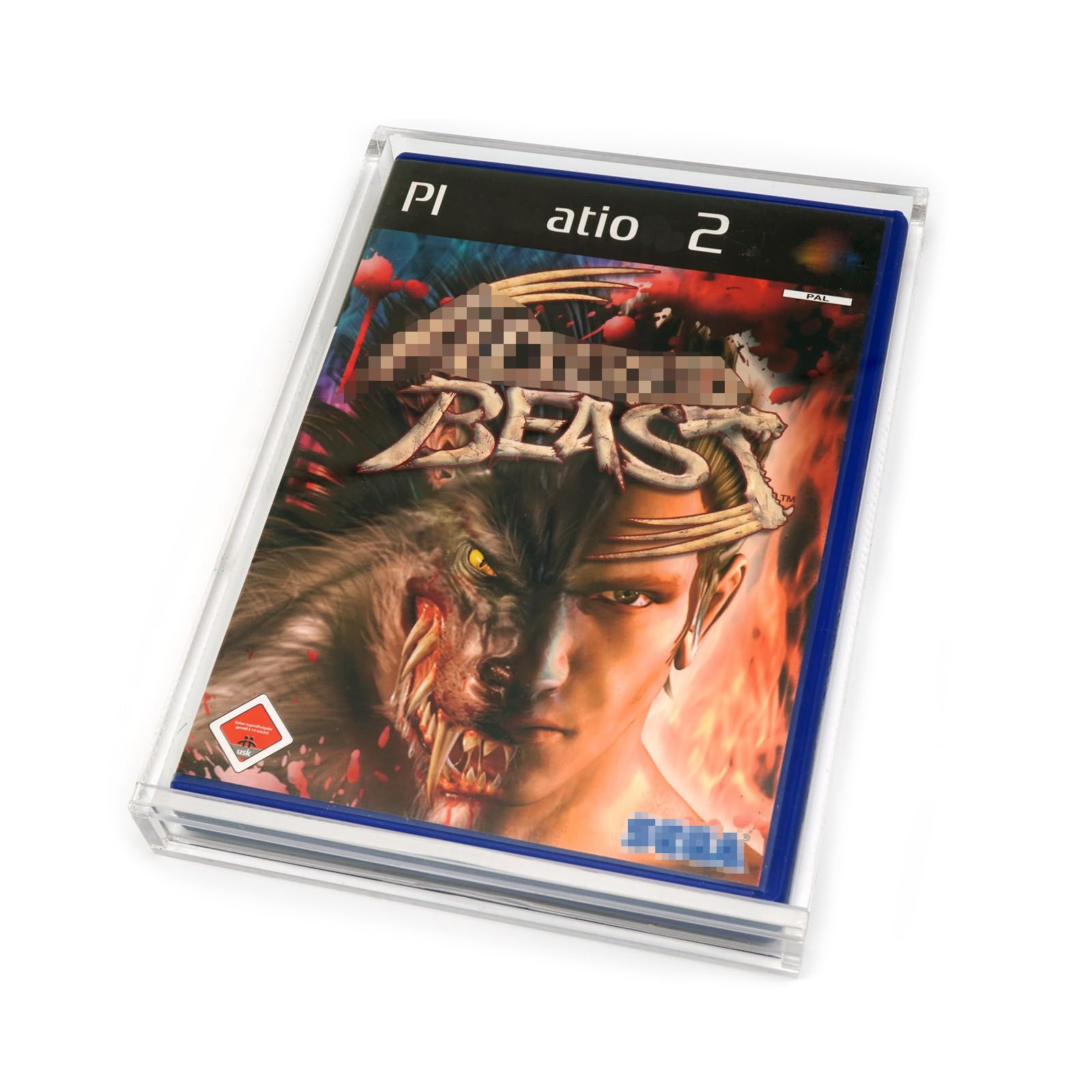RetroRetter 3x Acryl Case für PlayStation 2 (PS2) Spiel OVP - Game UV Schutz Hülle Box Protector Schutzhülle