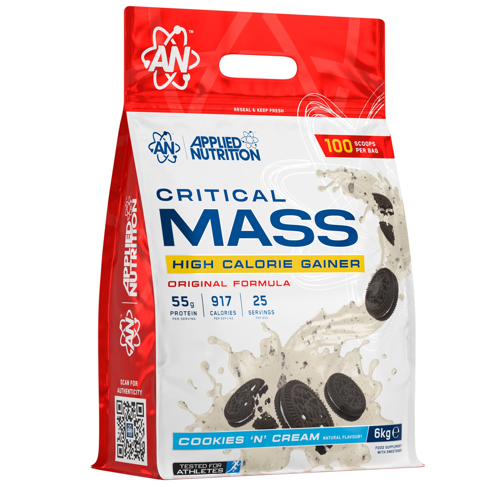 Applied Nutrition Critical Mass Original (6000g) Cookies N Cream - Przyrost masy ciała - Bez kreatyny