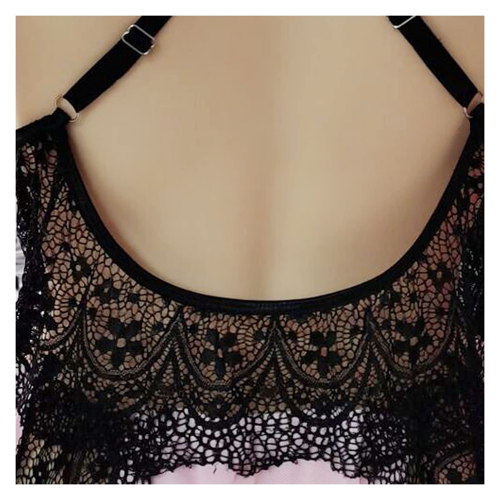 Set di Lingerie Sexy da Donna Set di Reggiseni di Pizzo per Donna, Reggiseno di Bralette con Cinturino in Pizzo e Set di Biancheria Intima Push-up
