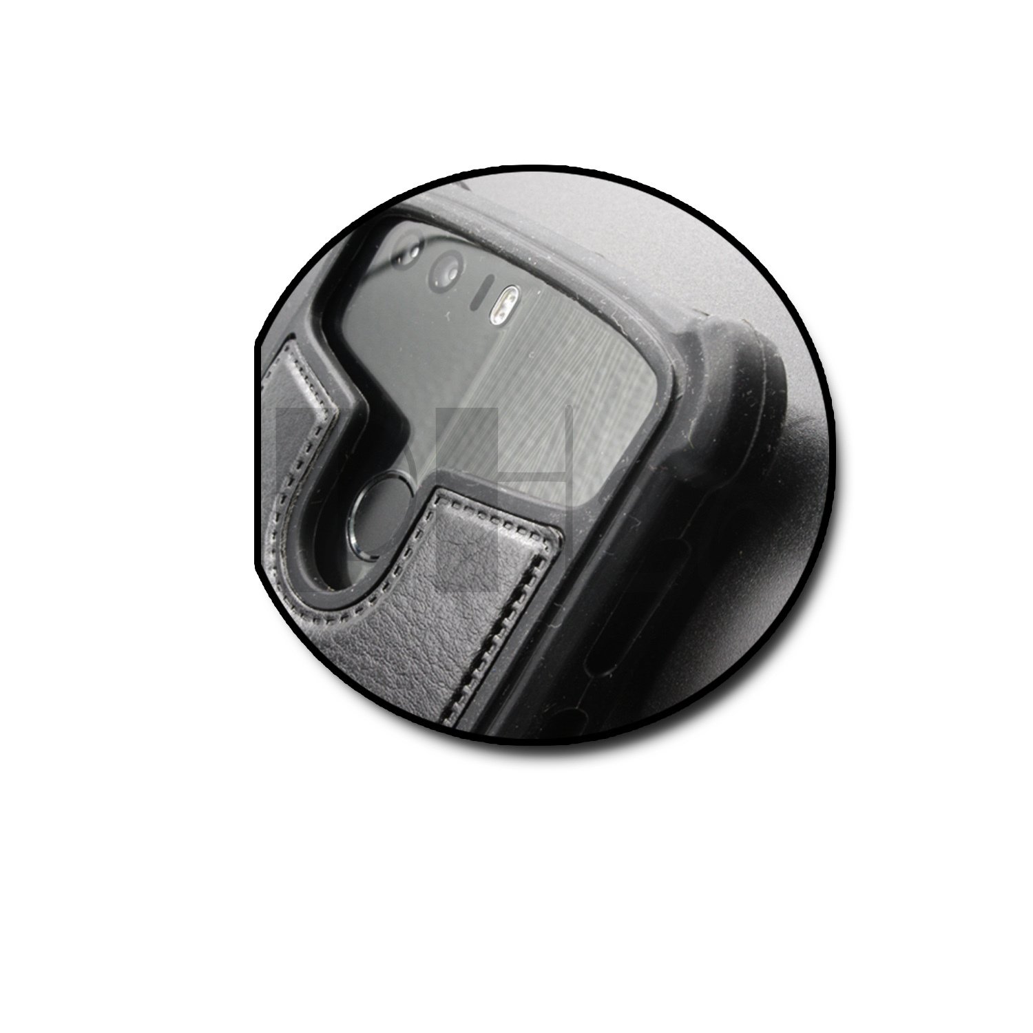 Cover Posteriore In Pelle E Silicone Per Archos Oxygen 63 - Antiurto Con Angoli Rinforzati - Custodia Elegante