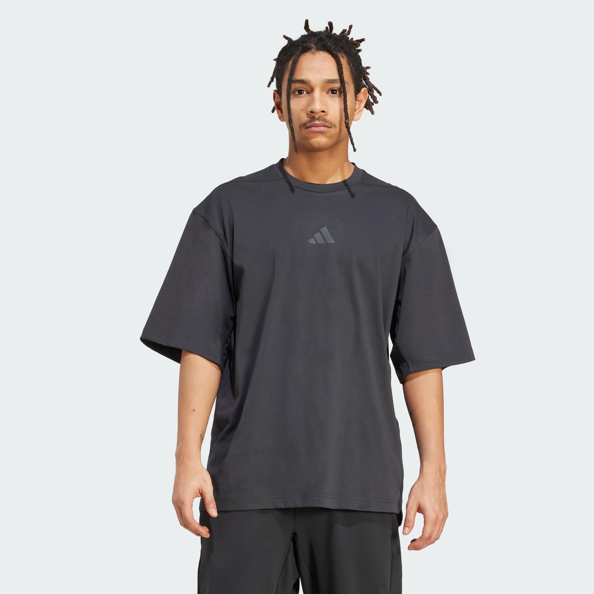 adidas Men's Primelift Workout Oversize Shirt, Black, M