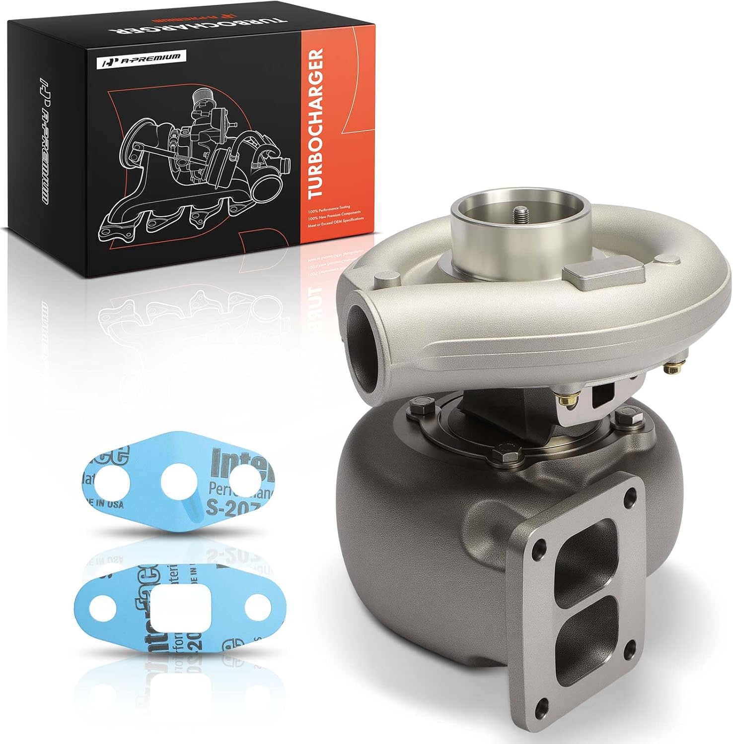A-Premium 3LM-373 Complete Turbocharger Turbo Kit with Gasket Compatible with Caterpillar Earth Moving with 3306 Engine Diesel Engine Turbocharger
