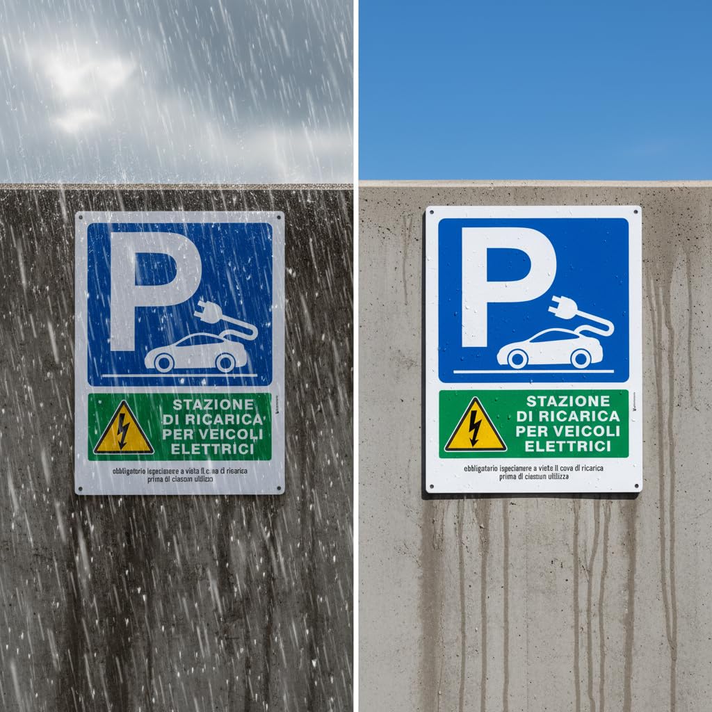 Pubblimania Parcheggio Ricarica Auto Elettriche Ispezionare Cavo | Cartello in Alluminio composito spessore 3 mm, per esterno/interno (Ispezionare Cavo, 30x40)