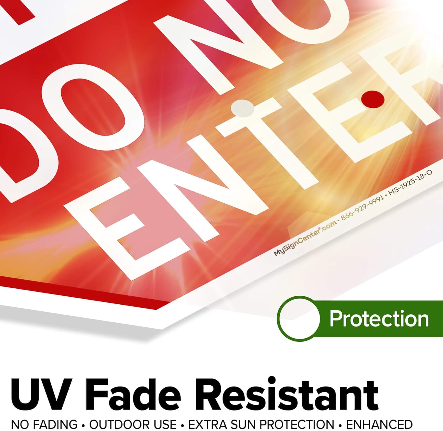 Stop Exit Only Do Not Enter Sign, 18x18 Inches, Rust Free .063 Aluminum, Fade Resistant, Made in USA by My Sign Center