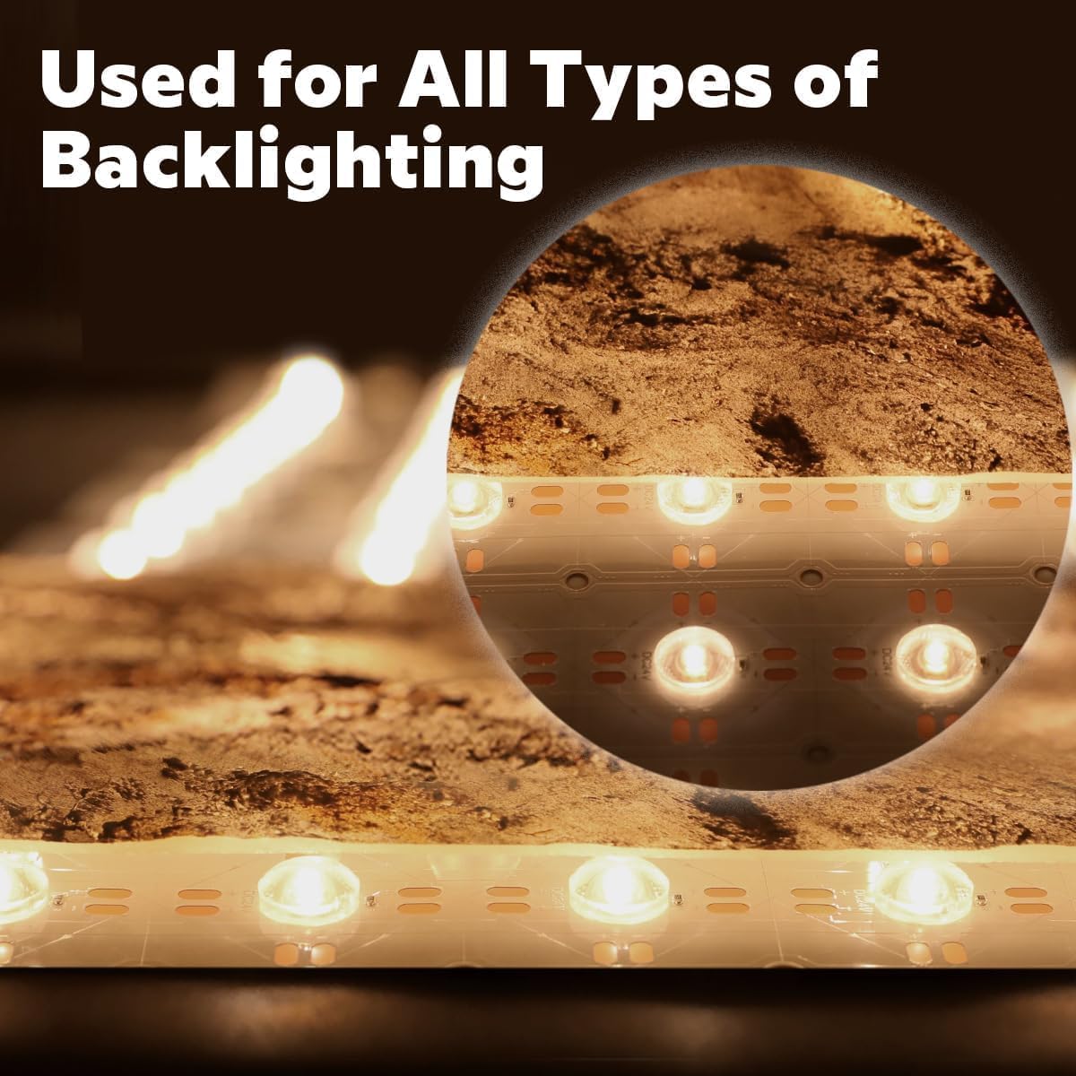 Flex Lens LED Backlight Sheet for Marble, Diffuse Flexible LED Panel Sheet, 4 pcs 3000K Warm White Dimmable Cuttable Paper for Translucent Stone/Marble/Onyx/Quartz Countertops Walls