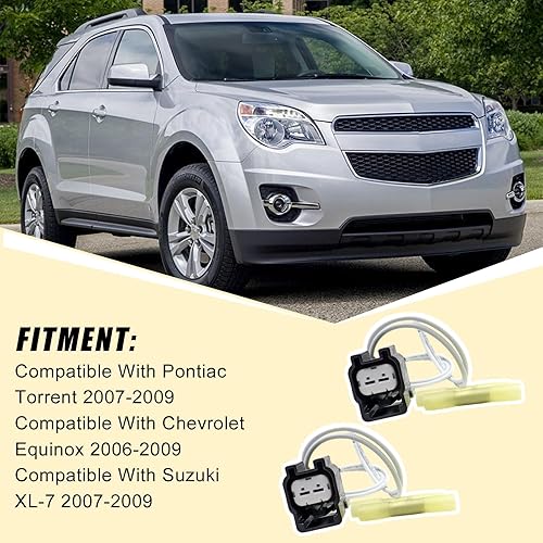 Miniatura 2 de SecosAutoparts 2 conectores de motor de ventilador PT2188, apto para Pontiac Torrent 2007-2009 para Chevrolet Equinox 2006-2009, apto para Suzuki