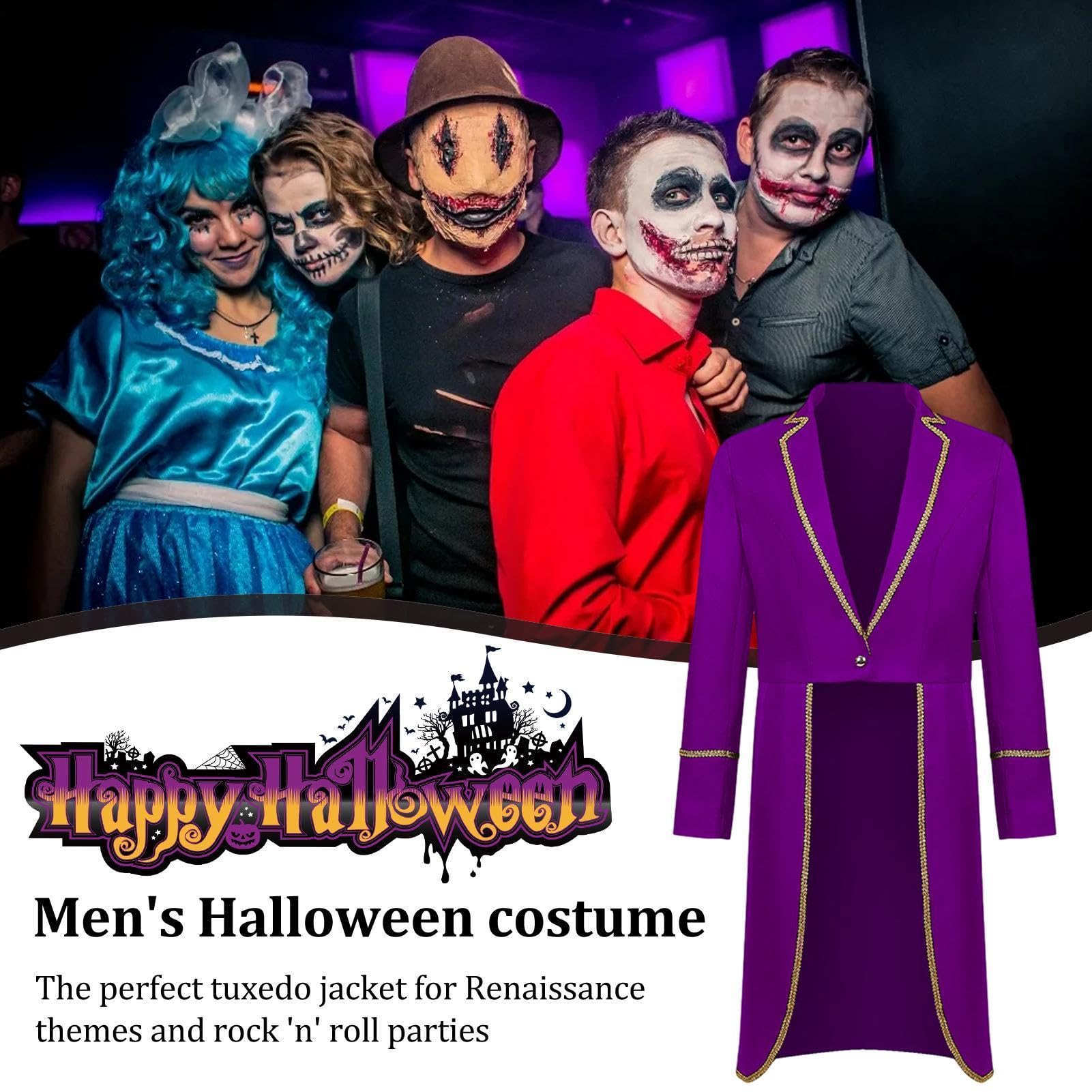 Steampunk - Disfraz vintage de Halloween con ribete dorado