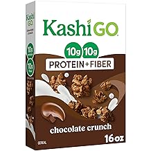 Kashi GO Protein Cereal, 10g Protein, 10g Fiber, Chocolate Crunch, 16oz Box 1 Box