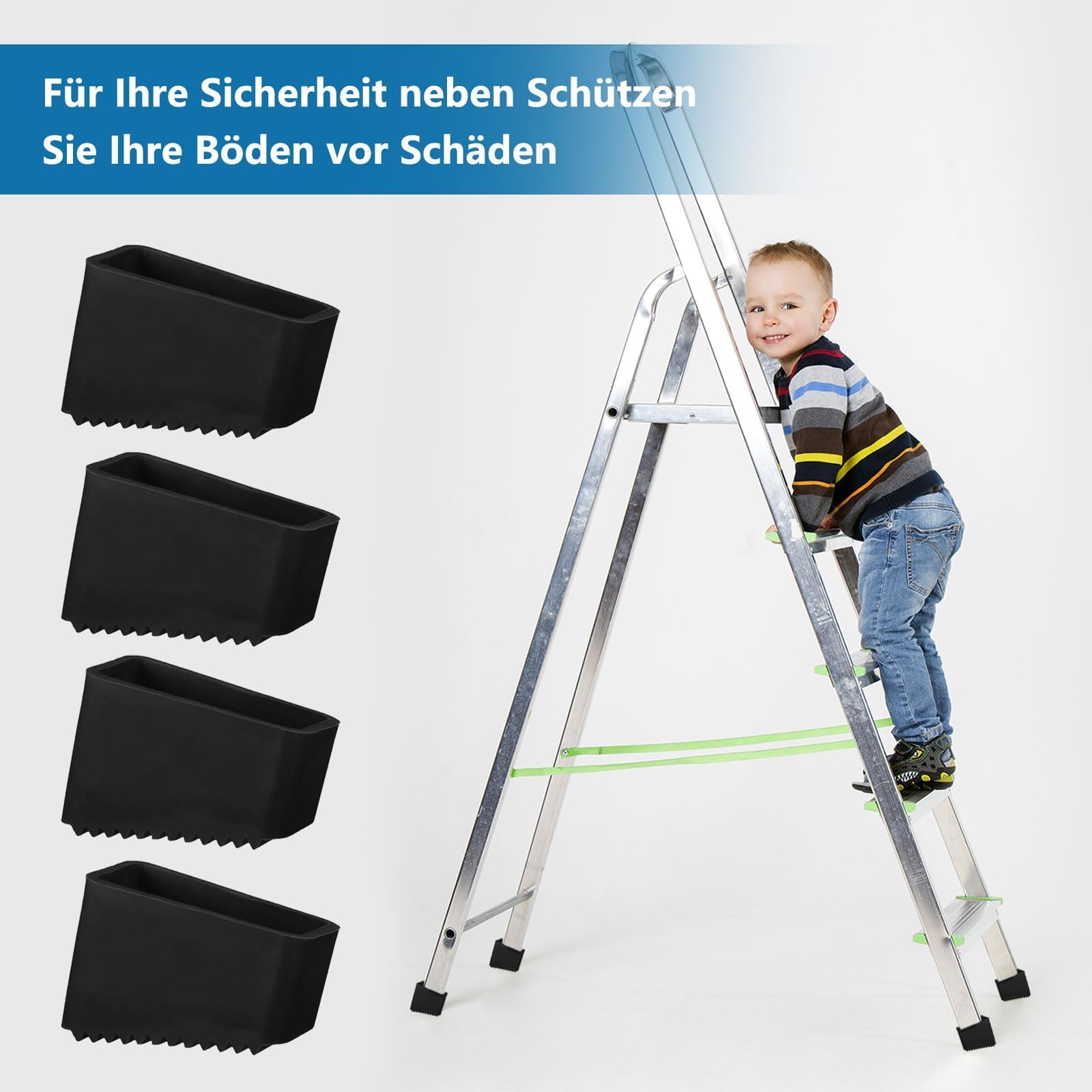 4 Pcs,Antislip Laddervoeten,Rubberen Laddervoeten,Laddervoeten